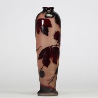 Cristallerie de Wadgassen, Villeroy & Boch Edmund Rigot Vase en verre gravé à l’acide Vers 1900-1920.