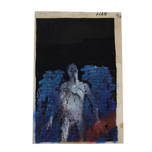 Henri Lievens (1920–2000) – Gouache originale Projet de couverture pour Mémoires de l’ombre – Cent vingt récits brefs Marcel Béalu – Marabout Fantastique n°402, 1972 Œuvre originale unique – Illustration préparatoire pour une couverture effectivement publiée  Artiste : Henri Lievens (1920–2000) Titre : Mémoires de l’ombre Auteur : Marcel Béalu Éditeur : Bibliothèque Marabout – Collection Fantastiq