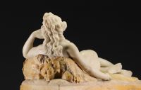 Claude-Michel CLODION (d'après) Rare pendule en marbre 