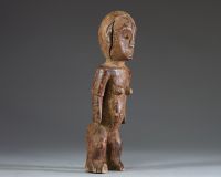 Afrique RDC - Statuette Ngbaka en bois sculpté, Congo RDC, début XXème.
