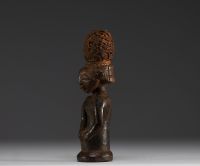 Afrique RDC - Statuette Hemba en bois sculpté.