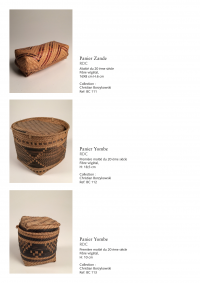 Collection of over 200 Central African baskets from the 19th and 20th centuries - Collection of Mr Christian Borzykowski.