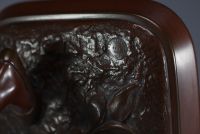 Jean Didier DEBUT (1824-1893) ‘Le porteur d'eau tunisien’ Bronze with brown patina, signed.