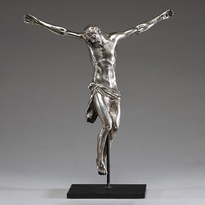 Corps du Christ, Corpus Christi en argent massif, poinçon au dos des mains, début XVIIIème.