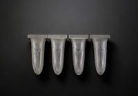 Suite of four Art Deco sconces in pressed moulded glass with stylised geometric decoration and nickel-plated metal, circa 1930.