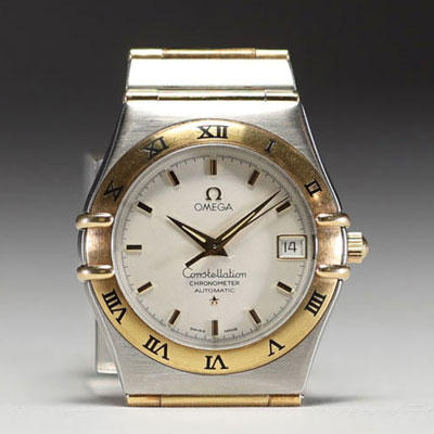 Omega Constellation - Men's watch, automatic movement, steel and gold, 2003.