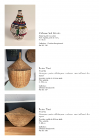 Collection of over 200 Central African baskets from the 19th and 20th centuries - Collection of Mr Christian Borzykowski.