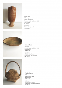 Collection of over 200 Central African baskets from the 19th and 20th centuries - Collection of Mr Christian Borzykowski.
