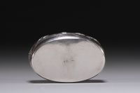 Petite boite Art Nouveau en argent et intérieur en vermeil, poinçons allemand. Vers 1900.