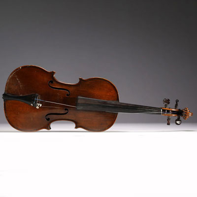 Didier Nicolas L' Ainé (1757-1833) Whole violin stamped ’À la Ville de Crémone D. Nicolas Ainé A.T. Master's signature in black ink, c.1810.