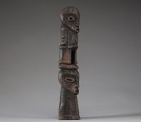 Afrique RDC - Figure du Bwami Lega / Warega en bois sculpté, Congo RDC.