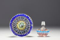 Verrerie de Clichy - Crystal inkwell with millefiori lining, 1863.