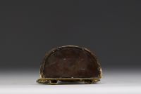 China - Tibet - An 18th century ormolu Mahakala figure.