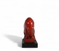 Guido Cacciapuoti - Éléphant en terre cuite vernissé mat édition A. G. Bertini - Italie 1930.