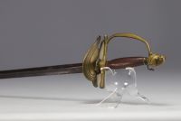 Ensemble de deux épées de cour d'époque XIXe siècle.