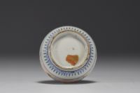 Japan - Sake bottle in porcelain with floral decoration.