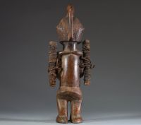 Afrique RDC - Fétiche Teke en bois sculpté , Congo RDC.