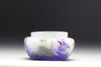 DAUM Nancy - Petit vide poche aux Violettes.