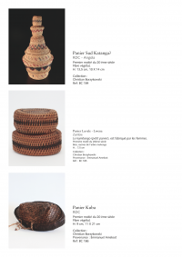 Collection of over 200 Central African baskets from the 19th and 20th centuries - Collection of Mr Christian Borzykowski.