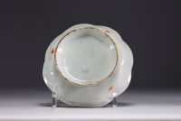 China - Lot of Famille Rose porcelain, 19th century, mark under the vase.