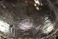 Autruche en argent et vermeil, imposante coupe couverte, milieux de table, fin XIXème.