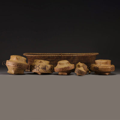 Set of Kuba baskets - Rep.Dem.Congo