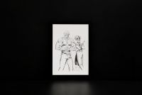 Enrico MARINI (1969- ) ‘Le Joker’ Pencil and India ink illustration signed Marini 2020 and dedicated.