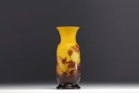 Émile GALLÉ (1846-1904) - Vase à décor floral.