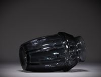 Joseph SIMON (1869-1960) - Val Saint Lambert - Imposant vase dans le ton de gris, époque Art Déco.