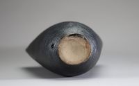 André BLOCH (XX) - Grand vase en céramique émaillée noire, XXème.