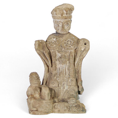 Saint Nicolas en pierre calcaire, France, fin XVe - début XVIe siècle