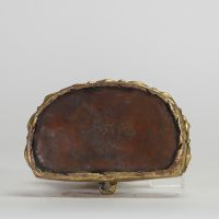 TIBET, XIXe SIÈCLE Figure de Palden Lhamo en bronze doré.
