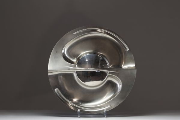Alessi after Carmelo CAPPELLO (1912-1996) Silver-plated metal tray, circa 1980.