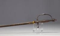 Ensemble de deux épées de cour d'époque XIXe siècle.