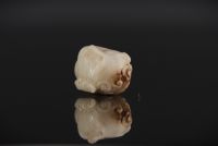 India - Carved jade head, 17th century