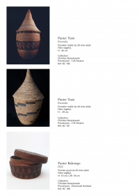 Collection of over 200 Central African baskets from the 19th and 20th centuries - Collection of Mr Christian Borzykowski.