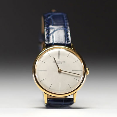 Patek Philippe - Calatrava - Gentlemen's watch, mechanical movement, 18k gold case, 1965.