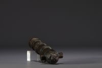 Petit canon de rempart en bronze, d'époque XIXe siècle.
