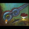 Edgar Scauflaire (1893-1960) — Nature morte au poisson, huile sur toile, signée, école belge