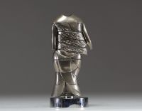 Miguel BERROCAL (1933-2006) - ‘Caryatid’ Nickel-plated sculpture/puzzle, second half 20th century.