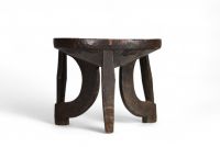 Tabouret Borana Bakula Kenya, bois massif.