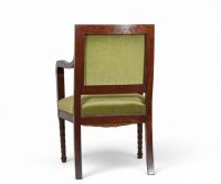 Jean-Joseph Chapuis (1765–1864) – Fauteuil en acajou aux lignes japonisantes -.Estampillé CHAPUIS Belgique, vers 1840–1850.