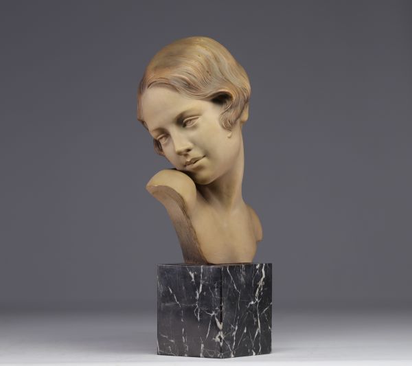 Auguste Henri CARLI (1868-1930) Buste de 