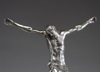Corps du Christ, Corpus Christi en argent massif, poinçon au dos des mains, début XVIIIème.