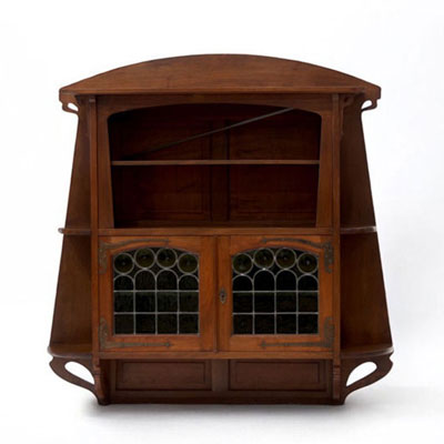 Gustave SERRURIER- BOVY (1858-1910) - Art Nouveau wall shelf, circa 1900