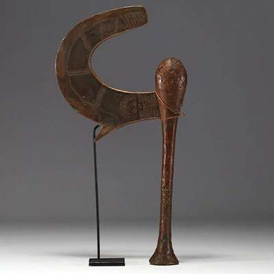 DRC - Kilonda axe, Nsapo, Songye, red copper.