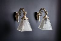 Pair of Art Deco sconces, probably German made.