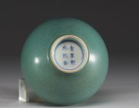 China - Pigeon egg monochrome porcelain double gourd vase, 