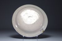 Ceramic dish from Manises, Spain, signed MG below the piece, 18th-19th century