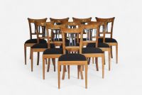 10 Chaises en cerisier